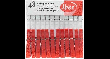 Ibex Wasknijpers - Plastic - 48 stuks