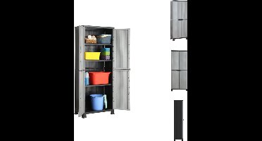 vidaXL - Opbergkast - 68x39x171,5 - cm - kunststof