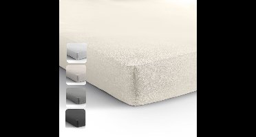 Sleeptime Jersey Hoeslaken - Jersey - 80/90x200 - Creme