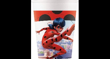 Vegaoo - 8 kartonnen Miraculous Ladybug bekers