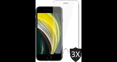 Screenprotector geschikt voor iPhone SE 2022 / 2020 / 8 / 7 - 3x GlassGuard Screen Protector