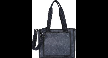 TOM TAILOR Schoudertas Leticia Shopper Denim Blue Blauw