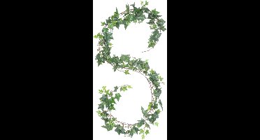 Mica Decorations klimop Hedera - hangplant/slinger - 180 cm - groen - Kunstplanten decoratie