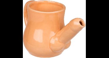 Melkkan met Penis tuit - Erotische Melkkan met penis tuit - Penis tuit gieter - Penis Gieter - Keramiek - 320 ML - 9 cm x 15cm
