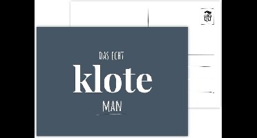Das Echt Klote Man ansichtkaart