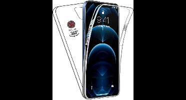 Hoesje Geschikt voor iPhone 13 Pro Max Hoesje - Hoesje Geschikt voor iPhone 13 Pro Max Screenprotector - Hoesje Geschikt voor iPhone 13 Pro Max Transparant 360 Case ( Voor en Achter) + Screen Protector Siliconen