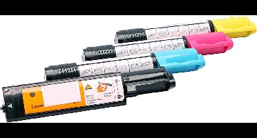 Set 4x ABC huismerk toner geschikt voor Dell 3010cn 3010 cn