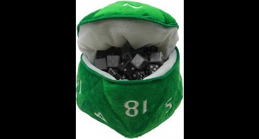 UP - D20 Plush Dice bag, Green