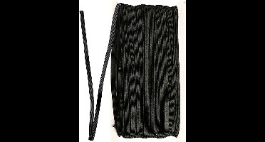 Elastiek, B: 6 mm, zwart, 50 m/ 1 rol