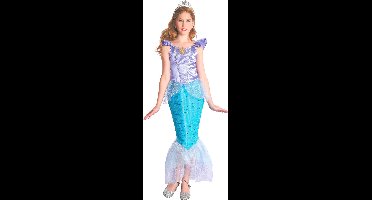 Vegaoo - Blauw en paars zeemeermin kostuum voor meisjes