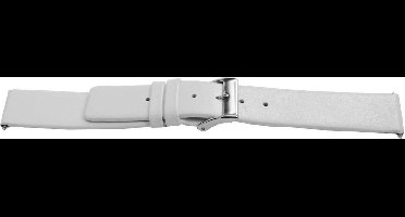 Horlogeband F510 Classic Wit Leer 18x18 mm