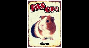 Plenty gifts waakbord blik cavia (15X21 CM)