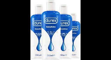 Durex Glijmiddel Sensitive - 250 ml x4 - Voordeelverpakking
