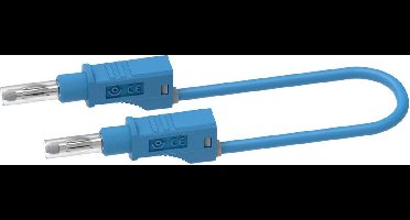 Electro PJP 2217/600V-CD1-50Bl Meetsnoer Bananenstekker Bananenstekker 0.50 m Blauw 1 stuk(s)