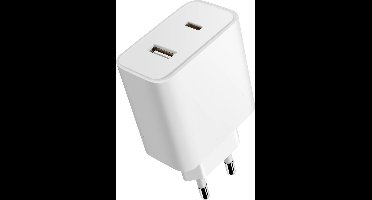 Xiaomi, Oplader 33W - USB + USB-C, Wit