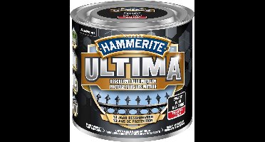 Hammerite Ultima - Zwart - 250 ml - Hoogglans - 7,5 m²/l - Afwerkingslaag