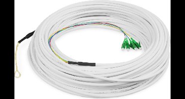 Digitus DK-3904LCA-50 Glasvezel Optische vezel Aansluitkabel 50 m Wit 9/125 µ Singlemode