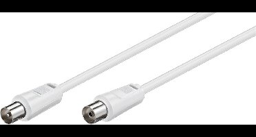 Goobay 11510 coax-kabel 1,5 m Coaxiaal Wit