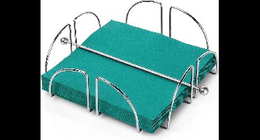 Servethouder Edelstaal met Arm 18x18 cm - Servettenhouder - Houder voor Servetten