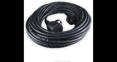 VB 41070 Verlengsnoer H07RN-F Neopreen 20 m Zwart