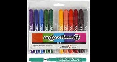 Stift - Viltstift - Extra Kleuren - Tekenen, Kleuren, DIY - Lijndikte 5mm - 12 stuks