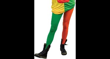 Panty Oranje-Groen - Verkleedkleding - Maat M