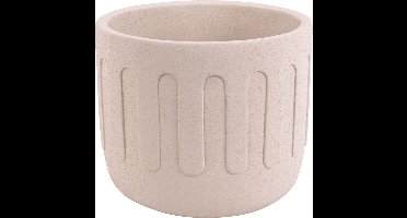 Present Time Bloempot Drips 15 X 13 Cm Beton Ivoorwit