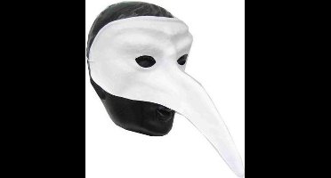 PartyXplosion - Snavelmasker - Wit - Plastic