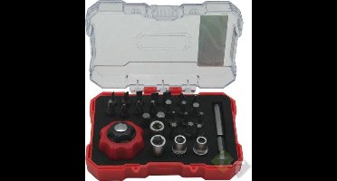 Bitset + handratel, dopsleutel 29 dlg, Bitten set, Hofftech