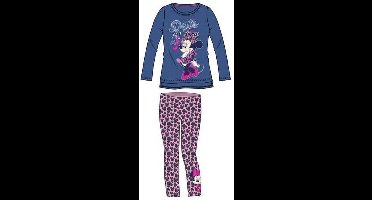Disney Minnie Mouse - 2-delige set -  blauw/roze - maat 122/128 (8 jaar)