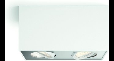 Philips Box opbouwspot - 2-lichts - wit