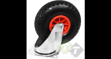 Trailer and Tools Zwenkwiel Met Luchtband - Diameter 26 cm - 150 kg Draagvermogen - 4 Zwenkwielen