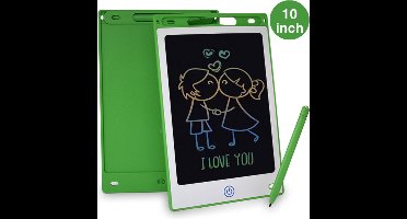 Tekenbord kinderen Kiraal - Tekentablet - LCD Tekentablet kinderen - Grafische tablet kinderen - Kindertablet Groen - 10 inch