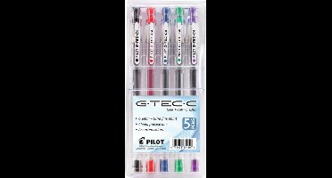 Pilot - G-Tec-C Ultra Fine 0.4mm Gel Pens 5 stuks - GTC35480