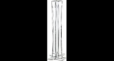 ITEM International Koffie cupshouder - dispenser - voor 40 cups - Koffiecups standaard - Metaal - zilver - Nespresso cups size