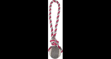 Flamingo Hondenspeelgoed Jim met Tennisbal - Rood - 40 cm