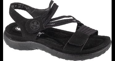 Rieker Sandals 64870-02, Vrouwen, Zwart, Sandalen, maat: 38