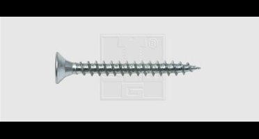 SWG Spaanplaatschroeven 4 mm 16 mm Kruiskop Pozidriv Staal Verzinkt 1000 stuk(s)