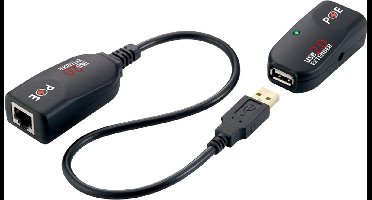 LogiLink UA0207 Extender (verlenging) USB-A 2.0 Via netwerkkabel RJ45 50 m