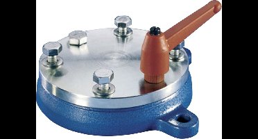 Promat bankschroef draaiplaat - bekbreedte 100 - viergatsbevestiging