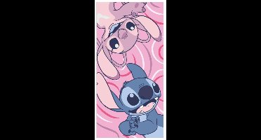 Angel strandlaken roze 70 x 140 cm Polyester