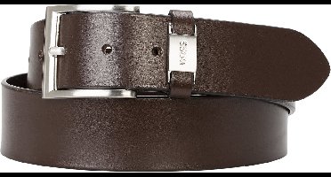BOSS leren heren riem - donkerbruin