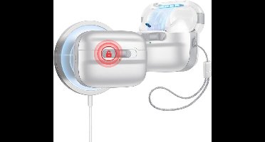 ESR HaloLock Pulse Magnetic Lock Hoesje geschikt voor AirPods Pro 1 / 2 - Compatibel met MagSafe - Wit