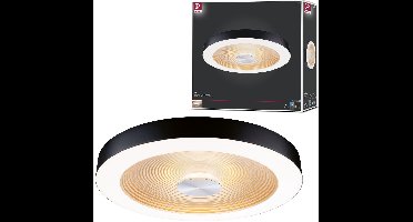 LED-plafondlamp Volea IP44 3000K 1300lm / 0lm 230V 4W / 18,5W dimbaar Zwart, Goud