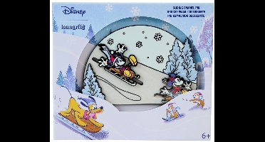 Loungefly Disney by Loungefly Enamel 3 Pins Mickey and friends Winter Wonderland 3 Limited Edition 8 cm Pins & Brooches