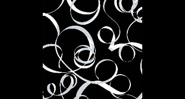 Universeel Inpakpapier Zwart Zilver 30cm/50cm - 200m |variant: 30 cm / 200 mtr.