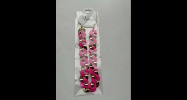 Ketting fuchsia goud - pooier - pimp - foute party