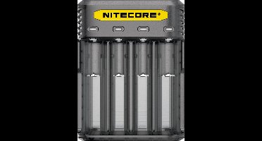 Nitecore Q4 Snellader Zwart