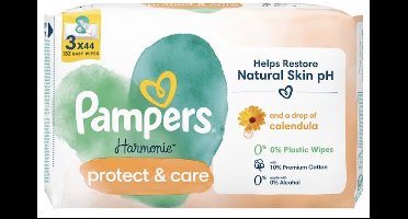Pampers - Harmonie Protect & Care - Calendula - Billendoekjes - 132 doekjes - 3 x 44