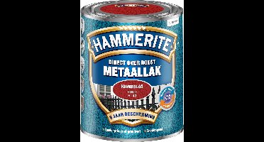 Hammerite - Metaallak Hamerslag - Rood - 750 Ml